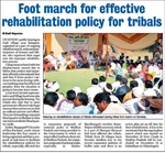 Ekta Parishad's footmarch in India's tribal belt goes on - article in the Hitvada